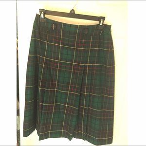 Vintage Pendleton Midi Pleated Skirt.